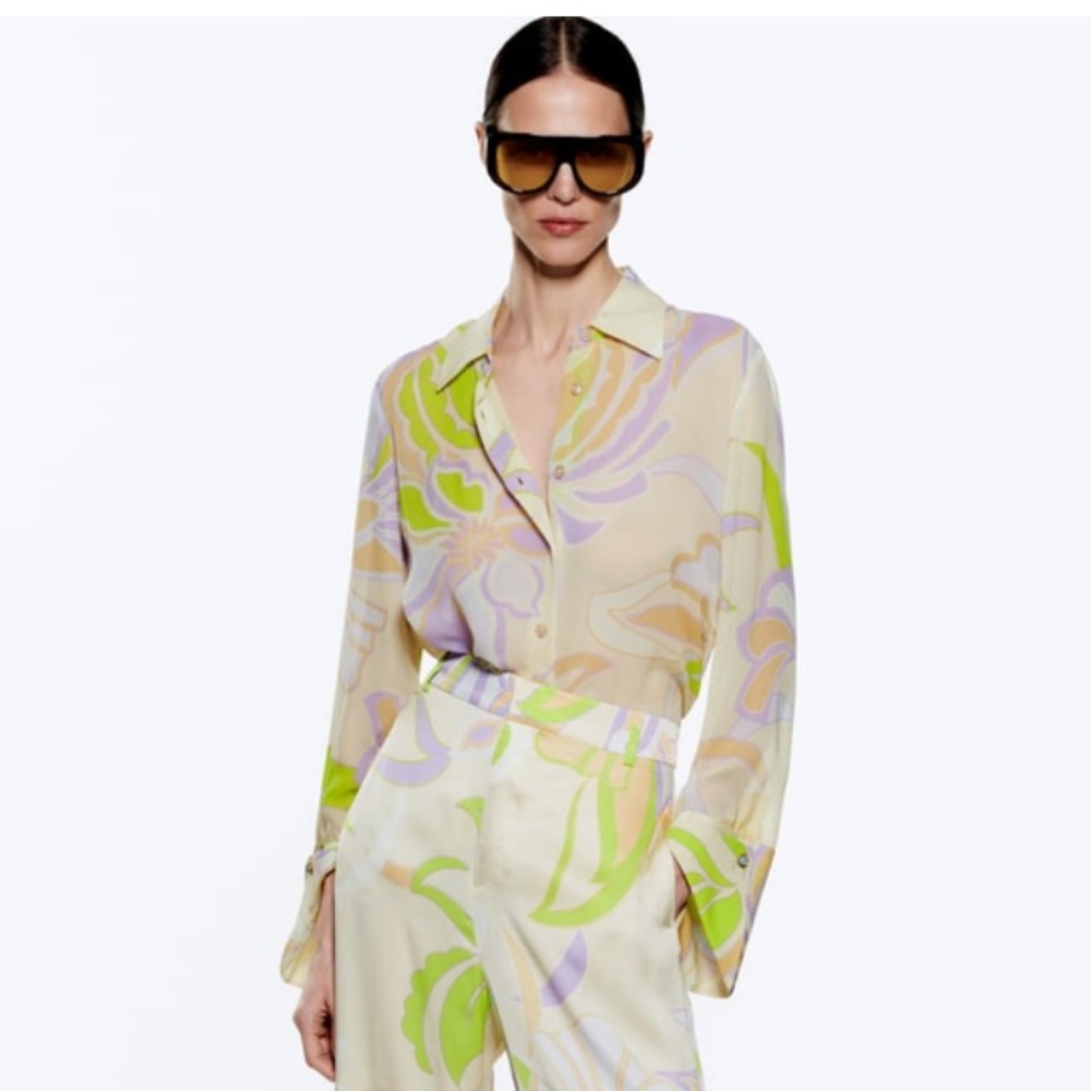 Zara 70s retro shirt